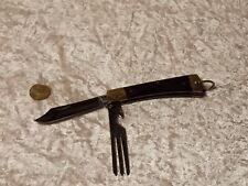 Taschenmesser Messer Gabel Camping Outdoor Asiatisch Ochsenkopf Klappbesteck