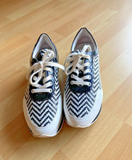 Navyboot Sneaker Damen 37 top Zustand schwarz weiß Leder