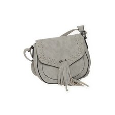 Eternel, Umhängetasche, Damen, Grau, Einfarbig, 23, 7, 19 cm #C08