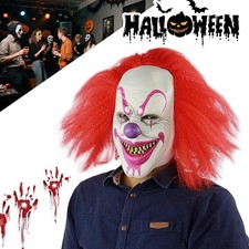 Zirkus Creep Maske mit Haaren