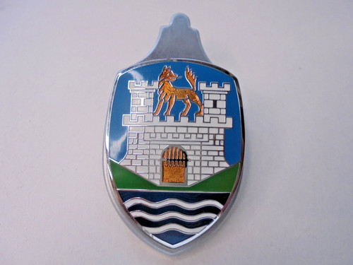 Haubenemblem bunt teilig - bunt, 2-teilig