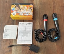 SingStar Bundle Playstation 2 PS2 inkl Mikrofone, Adapter, 5 Spiele