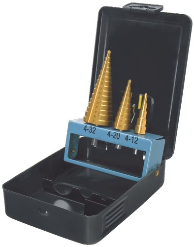 Hss tin profi stufenbohrer - stufenbohrer, set