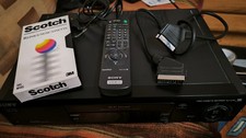 Sony SLV-E720VC Hi-Fi VHS Videorekorder + Fernbedienung Kabel Reinigung nur 49€