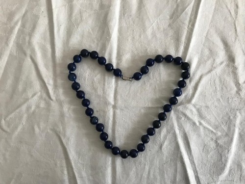 Halskette lapislazuli natur - lapislazuli,