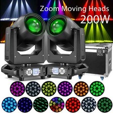 200W LED Beam Moving Head 18 Prisma 14 Gobo Bühnenlicht DMX Partylicht w/Case