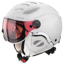 !!! Alpina Skihelm Jump JV QVHM Gr. 55-57cm, Varioflex selbsttönend, white matt