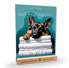 Hundeschild Deutscher Schäferhund Entspannung Dog Schild No.1 Deko Badezimmer Ho