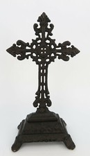 Stehkreuz Kreuz KRUZIFIX STANDKREUZ WEGEKREUZ GUSSEISEN Grabschmuck Keltisches 