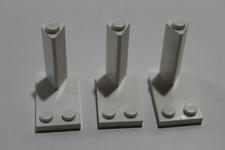 LEGO 3 Platte 2x3 mit Poller 3218 weiß Zug Eisenbahn #1719