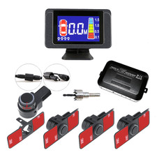 KIT 4 PARKSENSOREN LCD DISPLAY UNSICHTBARE FARBEN FUZION Schwarz