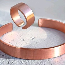 Ring+Armreif, Kupfer Schmuck