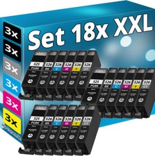 18 TINTE PATRONEN für CANON PIXMA IX6550 MG6150 MG6250 MG8150 MG8250 525 526