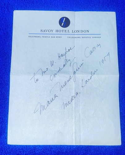 Maria callas signiert medea - maria, "medea