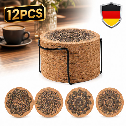Korkuntersetzer teiliges - korkuntersetzer, 12-teiliges