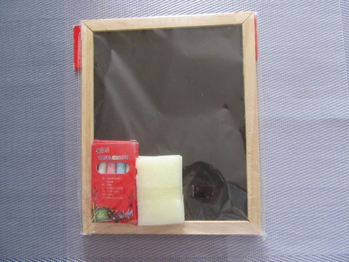 Kreidetafel mit kreide - kreidetafel,