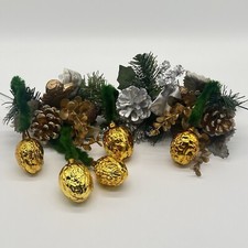 5 DDR Lauscha Glas Walnuss