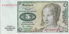 Deutschland 5 DM B Schein