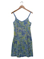 ROYAL ROBBINS Damen Freizeitkleid Gr. 38/M Blau Blumenmuster Bohemian