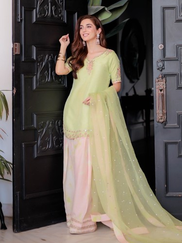 Pakistani farshi salwar kameez - farshi,