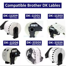 Etiketten für Brother P-Touch QL 1050 1060 500 550 570 650 700 710 720 N BW A NW