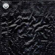 Bauzaunplane 1,76m x 3,41m schwarz blickdicht Sichtschutz Bauzaun