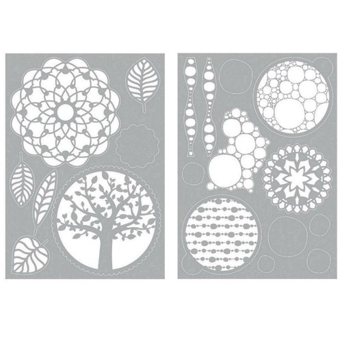Schablone ornamente mandala - schablone,