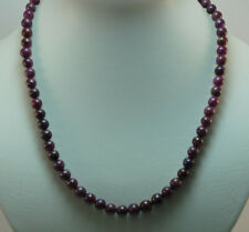 glatt geschliffen Rubin Kette