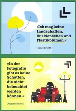 Elliot Erwitt + August Sander Fotografen Landschaft Menschen Plastikblumen