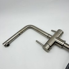 CREA 3 Wege Wasserhahn Küche mit Brause, 360° Drehbar Küchenarmatur, Drei Wege M