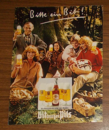 Seltene werbung bitburger pils - seltene,