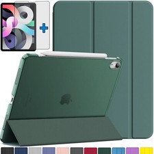 Smart Cover + 9H Panzerfolie Glas iPad Air 5/ 4.Gen 10.9 2022 2020 Leicht Case-3