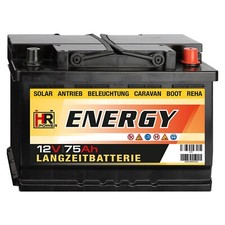 HR-ENERGY 75Ah Batterie 12V