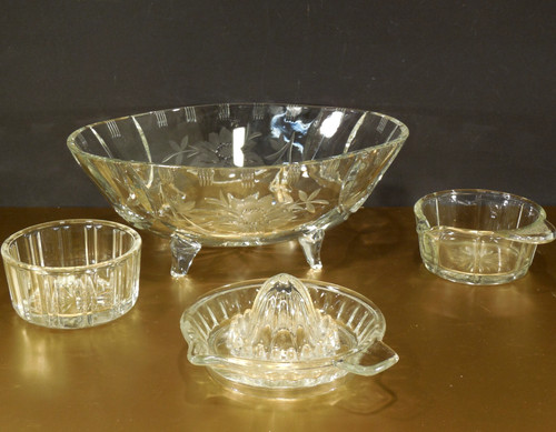 Antik zitronen presse - zitronen, glas