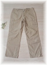 dünne Outdoor Cargo Hose Sommer Stoff Hose Wanderhose in Sand Gr. 38 / 40 (42)