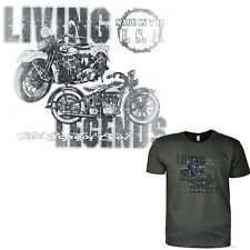 Vintage Motorrad Biker T-Shirt Motorcycle Oldtimer classic Harleymotiv USA *4212