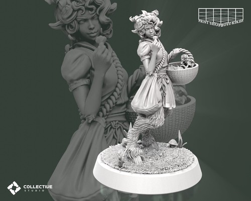 Faun druidin miniatur satyress - faun,