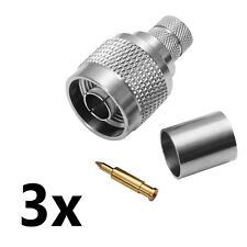 3x N-Stecker N-Buchse BNC F