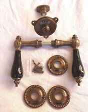 Messing Antik Style Klo Türgriff  WC Toiletten Rosetten Türbeschläge R20A