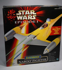 Hasbro Star Wars Episode 1 Electronic Naboo Starfighter Ship unbespielt  in Box