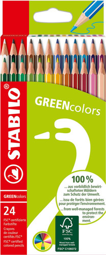 Stabilo greencolors 24er etui - 24er,