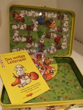 HABA Das Leiterspiel, Magnetisch, Reisespiel Metall Koffer, ab 4, Wettlauf Spiel