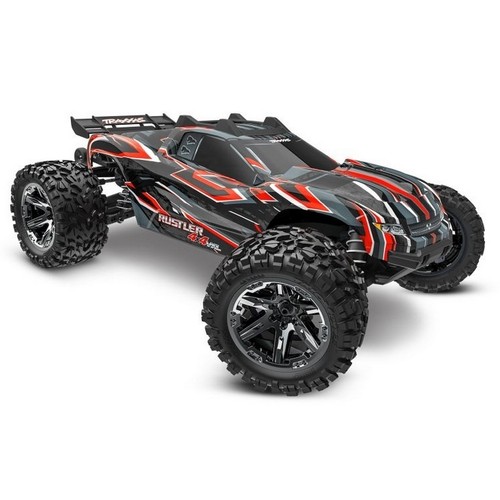 Traxxas 67376 4red rustler 4x4 - traxxas,
