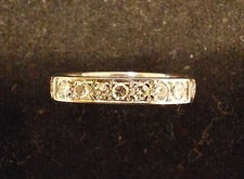 SCHMUCK BRILLANT RING 0.22 ct. ETERNITY / MEMOIRE RING WEIßGOLD 585