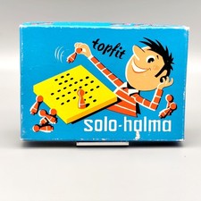 DDR Solo-Halma Steckhalma Steckspiel VERO rote Stecker mit Anleitung Ostalgie