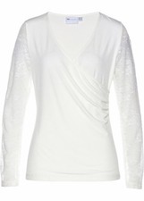 Langarmshirt mit Spitze Gr