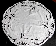 ANTIK DECKCHEN OVAL 73X68cm