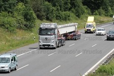 LKW Foto Mercedes-Benz Actros Schwerlasttransporter Deutschland silver Mä #l2zv