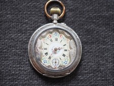 Prunk Lépine Taschenuhr echt Silber 800 er Antik Herrenuhr Vintage Uhr um 1900