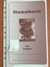 Stammbaum Ahnentafel Ahnenpass Familienkunde Familienchronik Familie Genealogie